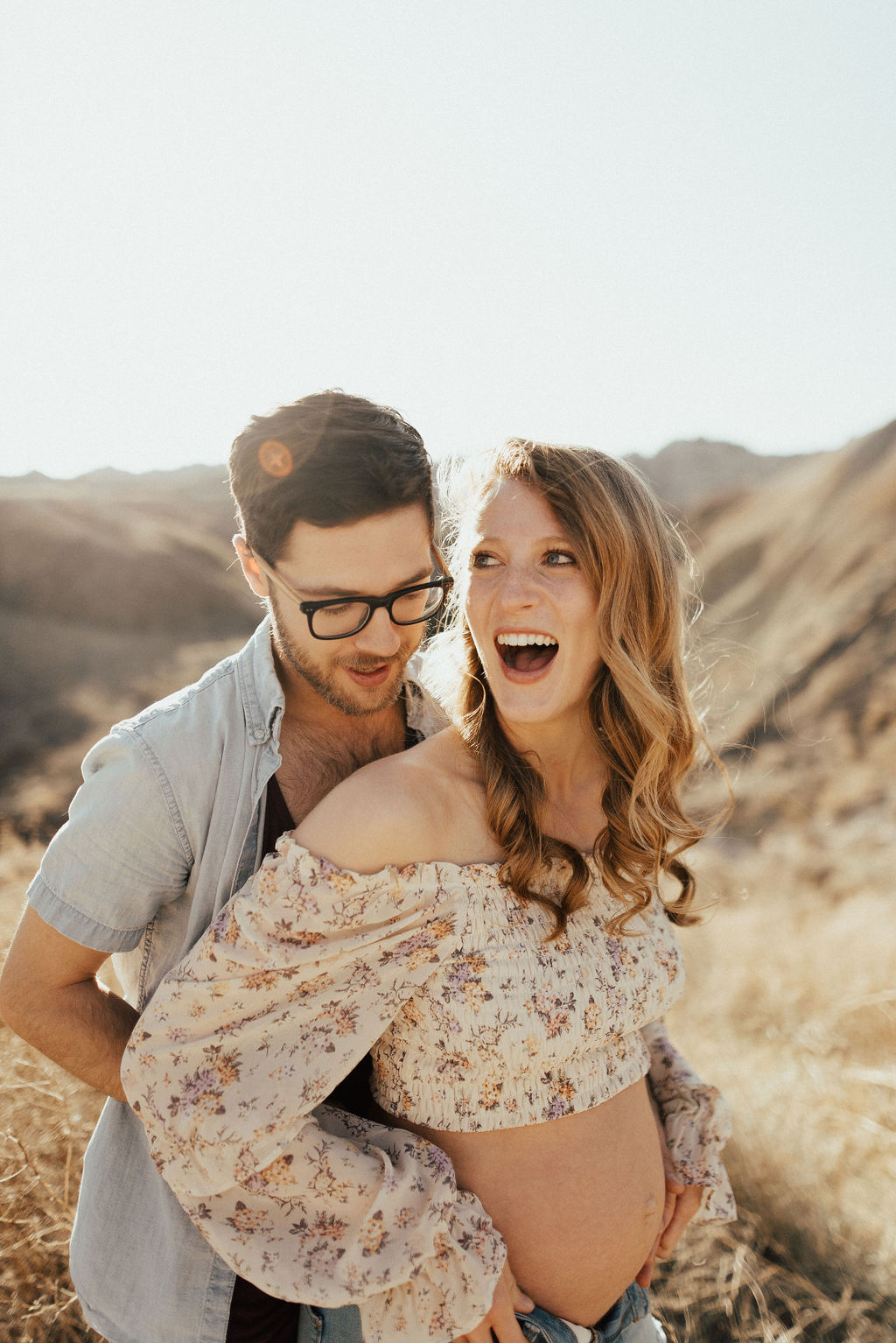 Badlands national park maternity session